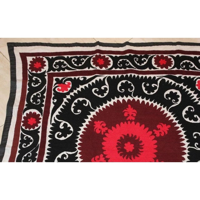 Vintage Samarkand Suzani, Uzbekistan For Sale - Image 9 of 13