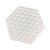 White Large Hexagonal Three-Dimensional Milky White Honeycomb Wall Lamp Ceiling Lamp Czechoslovakia Kamenický Šenov 1960s For Sale - Image 8 of 14