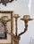 Pair of Vintage Ornate Brass 3-Arm Candelabra With Onyx Bases, 14” For Sale - Image 4 of 10
