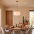 Nova Scallop Pendant Light - Modern Weathered Brass Steel, Drum White Linen Shade, 19"d X 11"h, Elv Dimmable For Sale - Image 4 of 7
