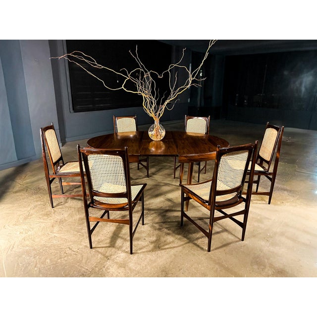 Extendable Rosewood Dining Table by Jorge Jabour, Brazilian Modern, 1950s For Sale - Image 4 of 13