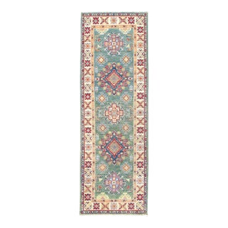 Pasargad DC Fine Hand Knotted Kazak Runner Rug For Sale