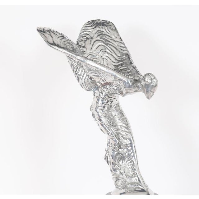 A large vintage decorative Rolls-Royce silvered bronze promotional sculpture, The Spirit of Ecstasy, dating from the mid...
