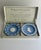 Boxed Set of Two Wedgwood State Seal Series Commemorative Commonwealth of Pennsylvania Blue & White Jasperware Plates....