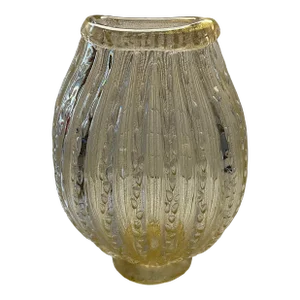 Alberto Dona Medusa Classic Collection Vase 100/72 Gold Flecks Murano 2002 Crystal