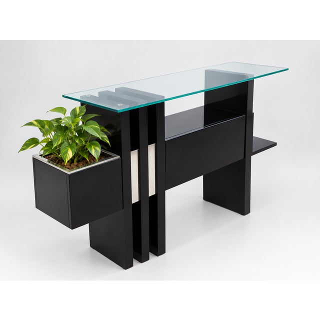 Cabinet with Plant Stand by f,lli Sbrilli, Italy, 1970 For Sale - Image 12 of 12