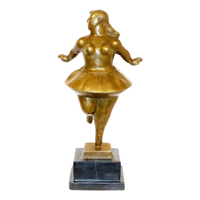Woman Dancer Sculpture, 20th Century, Bronze For Sale