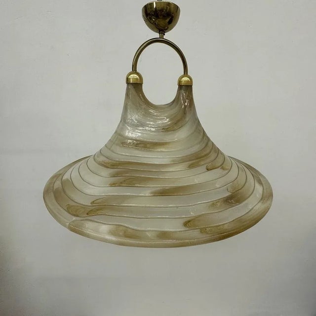 Space Age Ceiling Lamp from Cristallux, 1970s For Sale - Image 9 of 11