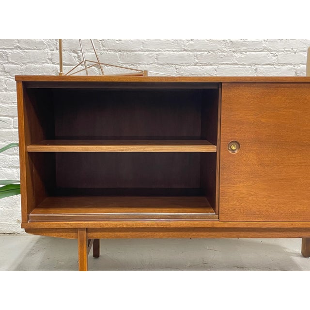 Brown Vintage Apartment Sized Mid Century Modern Credenza, C. 1960’s For Sale - Image 8 of 14