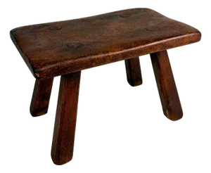 Vintage Colonial Maple Footstool by Cushman