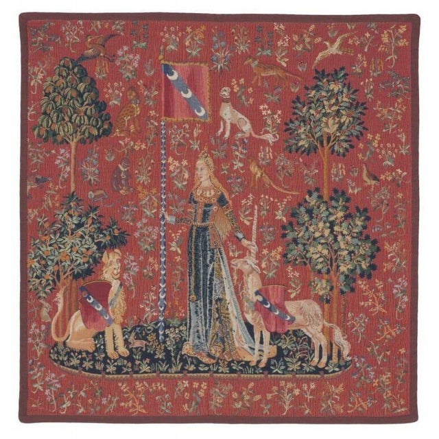 This beautiful tapestry is woven on a jacquard loom by skilled weavers, keeping alive the centuries old tradition of...