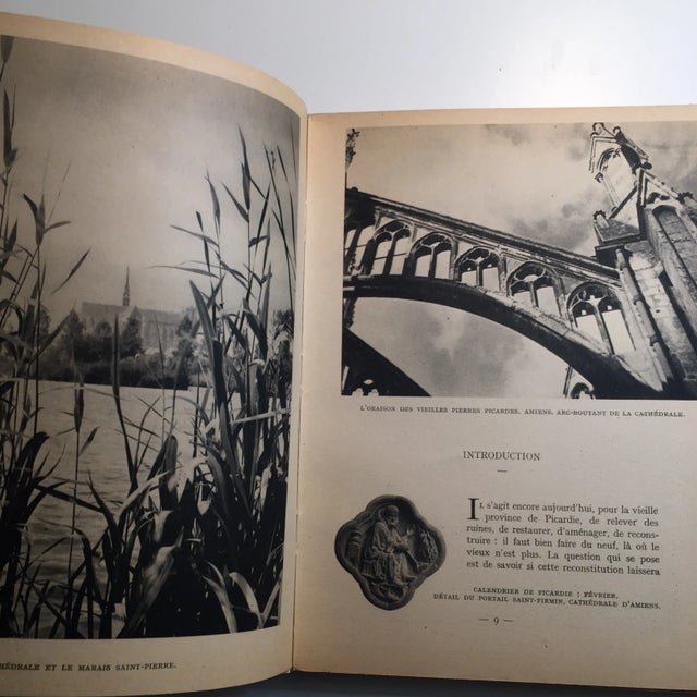 1943 Au Coeur De La Picardie Meurtrie Scarce Book For Sale - Image 4 of 11