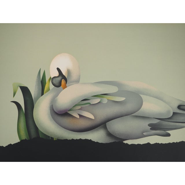 Jean-Paul Donadini (1951) The Sleeping Swan Original color lithograph Signed in pencil Marked as Artist's Proof (EA) On...