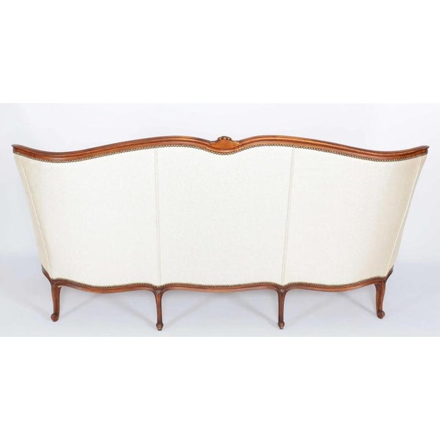 Mid-Century Louis XV Style Sofa For Sale - Image 6 of 9