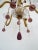 Amethyst French Amethyst Murano Drops Crystal Bobeches Chandelier, C 1920 For Sale - Image 8 of 9