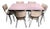 7 Piece 1950's Mid Century Kitchen Dining Set For Sale