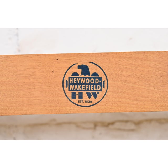 Wood Heywood Wakefield Mid-Century Modern Birch Twin Size Headboards, Pair For Sale - Image 7 of 9