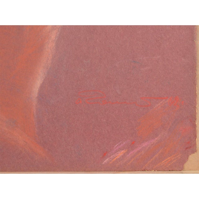 Albert Goltjakov, Portrait of a Woman, 1962, Pastel on Paper For Sale - Image 3 of 4