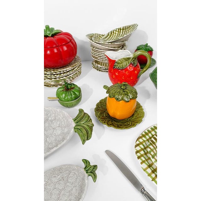 Vintage Italian Majolica Jug in the Shape of a Strawberry in the style of Italica Ars, 1970s For Sale - Image 13 of 15