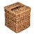 Vintage Natural Fiber Handwoven Seagrass Tissue Box Cover Bohemian For Sale
