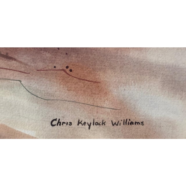 Abstract, Attractive Watercolor California Seascape Painting by c.k. Williams For Sale - Image 4 of 5