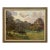 Framed Oil Painting on Canvas by Léon Dardenne (1865–1912), 'Pastoral Landscape With Shepherd and Grazing Cattle' Dated 1897 For Sale