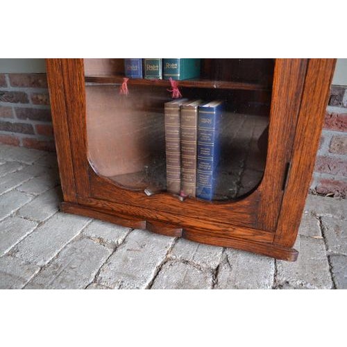 Antique Oak Biedermeier Wall Corner Cupboard For Sale - Image 6 of 11