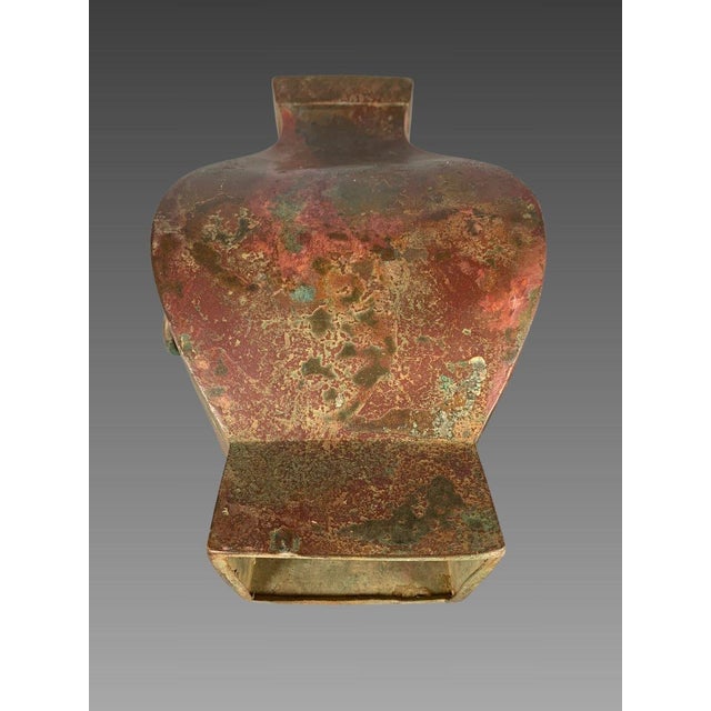 Metal Polychrome terracotta vase, HU dynasty, earlier HAN dynasty (206 BC-220 AD), antique China For Sale - Image 7 of 9
