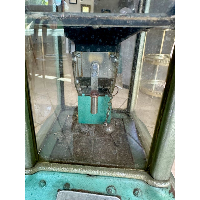 Antique Green Johnson Fare Box Co. Trolley Bus Fare Box For Sale - Image 13 of 17