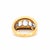 Vintage 1980 Dome Ring, 18-Carat Gold, Natural Sapphires (4 Carats Total), Size 6.25 For Sale - Image 6 of 9