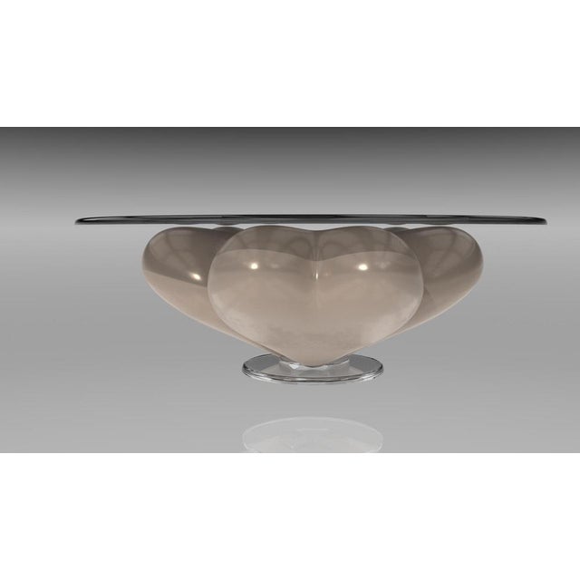 Glass Evelia Light Oyster Coffee Table from Eje-Design For Sale - Image 7 of 7