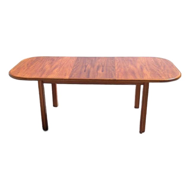 Danish Mid-Century Teak Butterfly-Leaf Dining Table, Mid-Century Modern, Scandinavian For Sale
