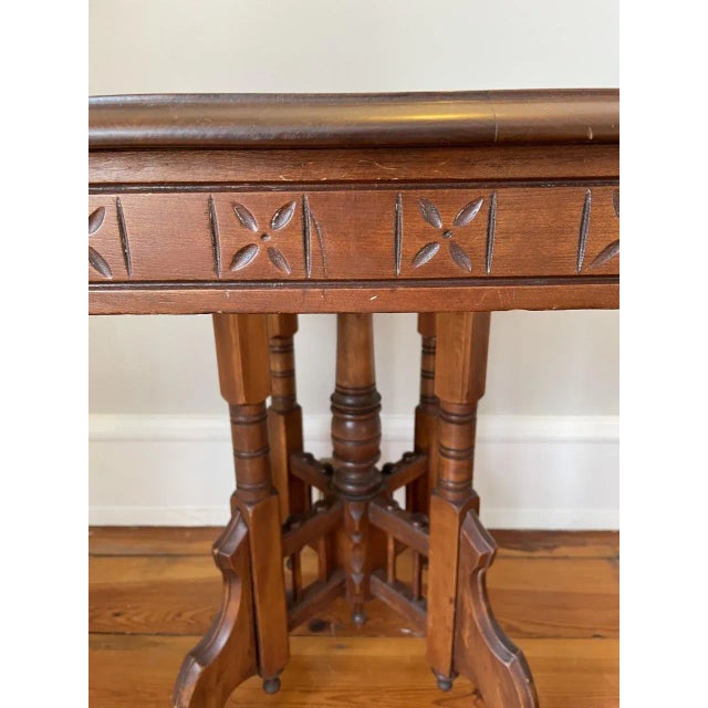 English English Late 1800's Rectangular Side Table in Mahogany For Sale - Image 3 of 8
