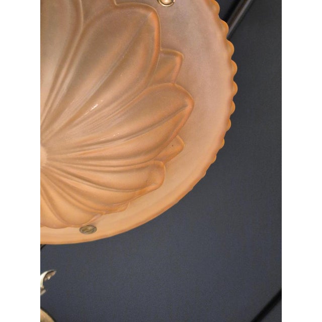 Swedish Grace Model 10073 Pendant in Havanna Glass attributed to Böhlmarks, 1920s-1930s For Sale - Image 4 of 7