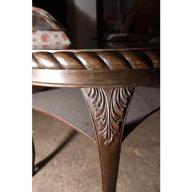 Brown Coffee Table, 1920s For Sale - Image 8 of 18