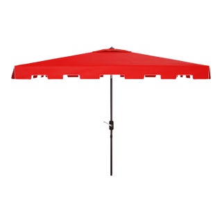 Zimmerman 6.5x10 Rectangle Umbrella - Red/White For Sale