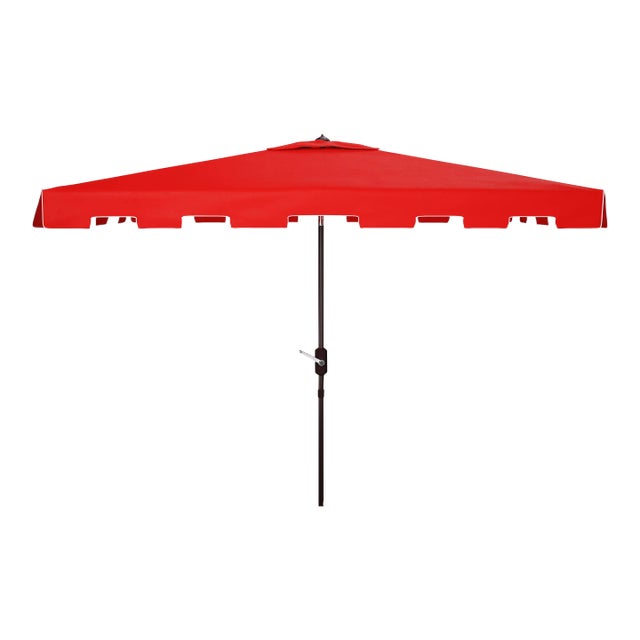 Zimmerman 6.5x10 Rectangle Umbrella - Red/White For Sale