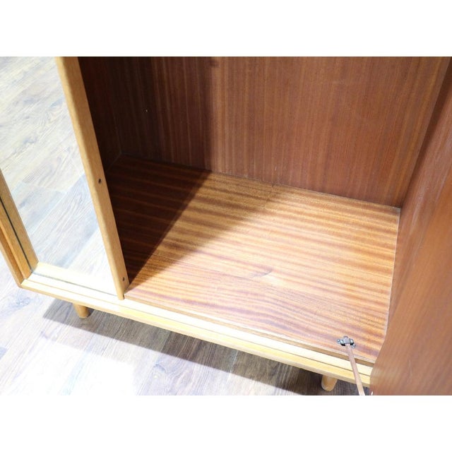 1960s Mid Century Modern Vintage Teak Armoire Wardrobe by Stag Danish Style For Sale In Greensboro - Image 6 of 15