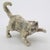 Vintage Italian Handmade Silver Cat Figurine, Milan, Italy, 1960s For Sale - Image 3 of 13