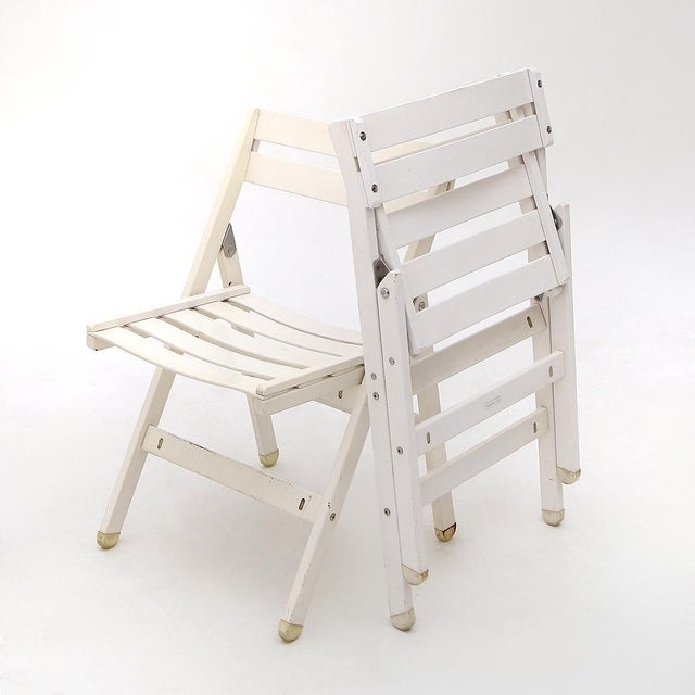 Fratelli Reguitti Vintage Folding Outdoor Chairs by Reguitti, 1970s, Set of 6 For Sale - Image 4 of 12