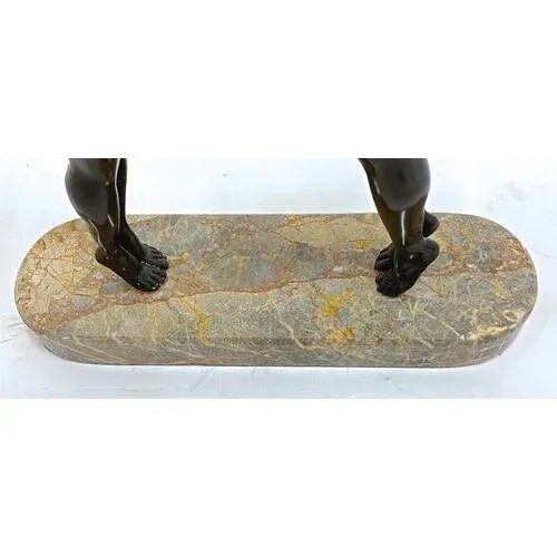 Vintage Art Deco Style Bronze Couple Sculpture For Sale In Atlanta - Image 6 of 6