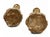 Gold Pair of Italian Baroque Carved Giltwood Candlesticks – 28" Tall For Sale - Image 8 of 13