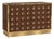Chocolate Brown Murano Glass Dry Bar on Brass Plinth from Justfurnituress SRL For Sale