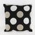 Black and White Polka Dot Throw Pillow For Sale - Image 10 of 10
