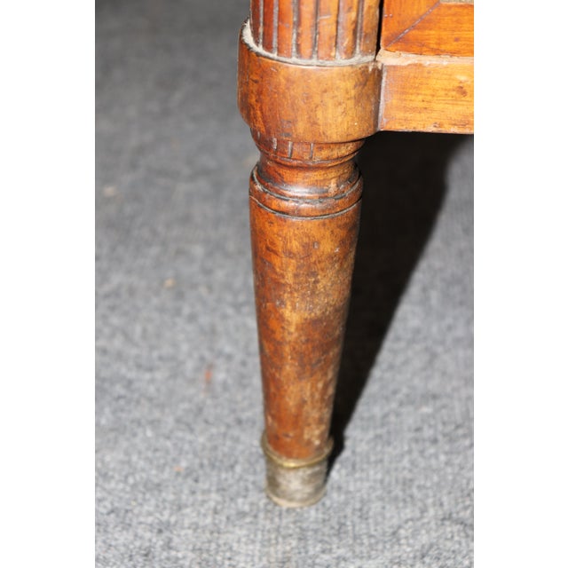 Bronze 19th C French Louis XVI Bronze Mounted Marble Top High Chest Semanier For Sale - Image 8 of 10