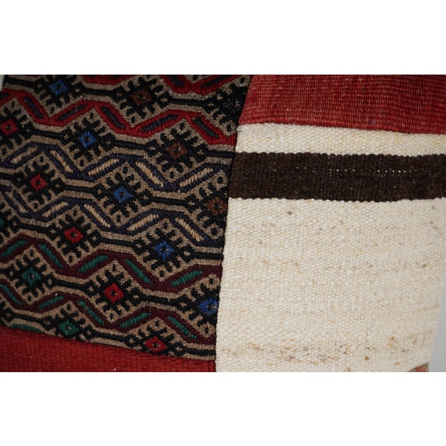 Patchwork Kilim Cushion Cover For Sale - Image 4 of 5
