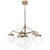Raw Brass and Glass Klyfta 6L Ceiling Lamp by Johan Carpner for Konsthantverk For Sale - Image 10 of 10