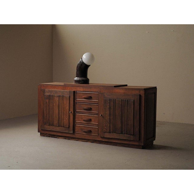 French Art Deco Oak Sideboard, 1940 For Sale - Image 16 of 18