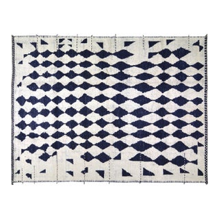 Moroccan Hand Knotted Wool Rug, 10'7"x14'4" For Sale