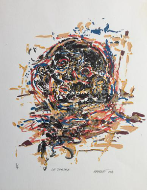 Gérard Eppele, The Sphinx, 2004, Paper